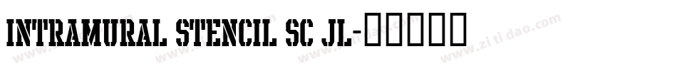 Intramural Stencil SC JL字体转换